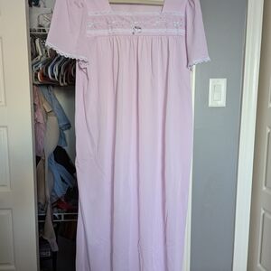 Vintage Baby Pink/Baby Purple Nightgown With Lace Size M